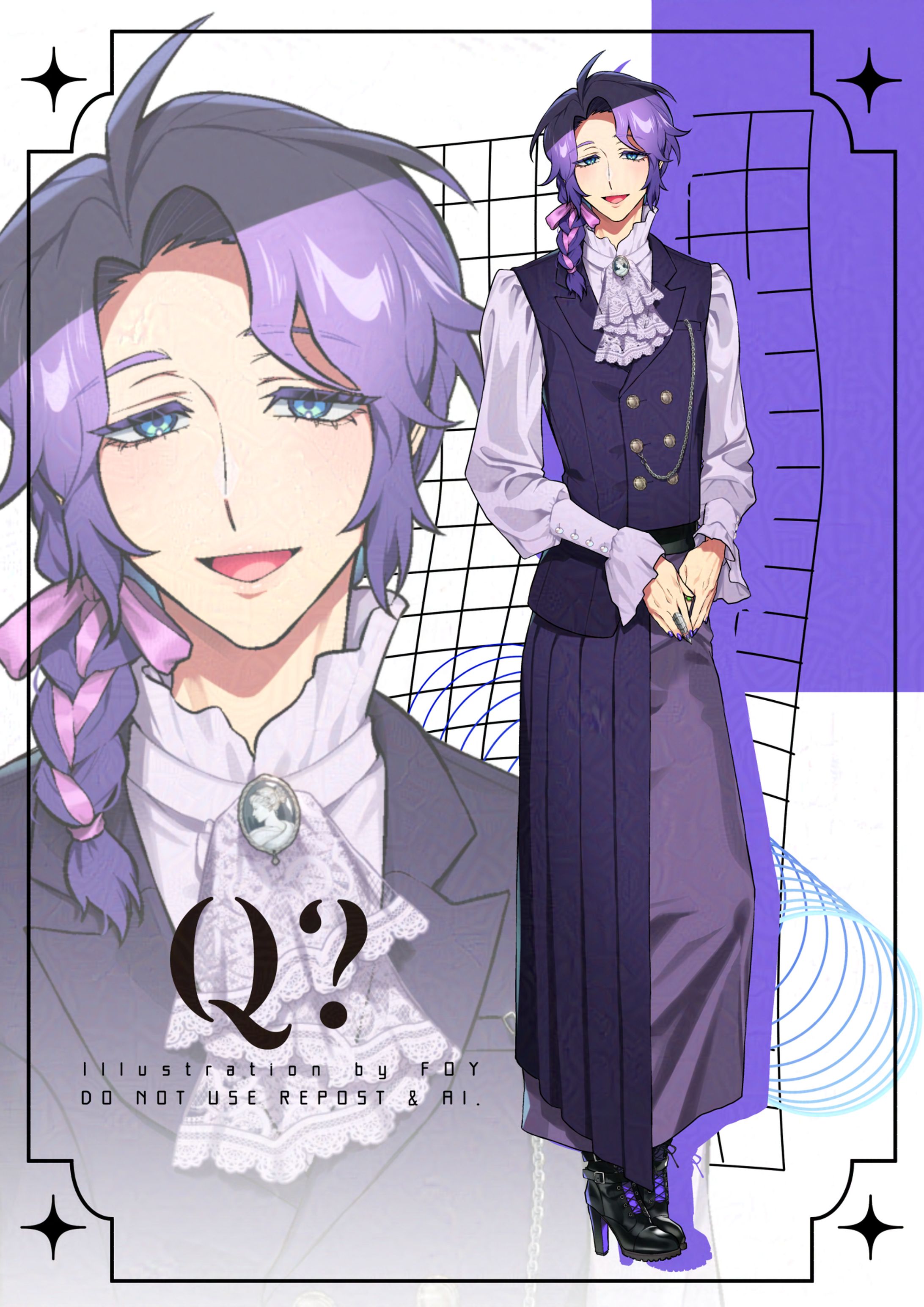 MaMaプロダクション所属Vライバー 優木紫織 立ち絵-1