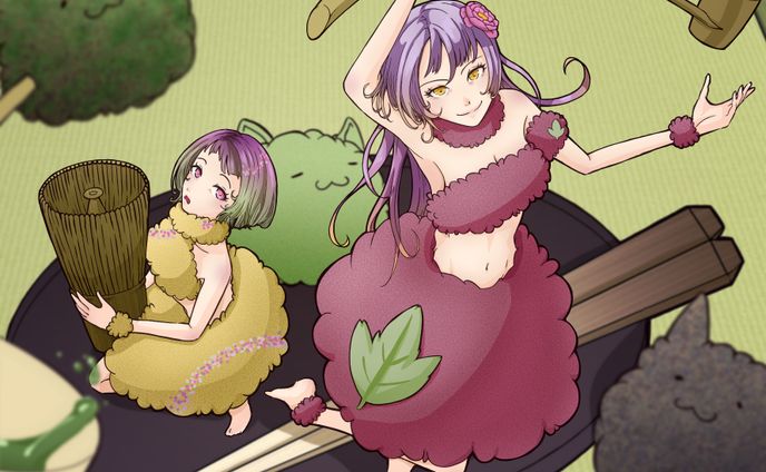 おはぎ＆ぼたもち擬人化
