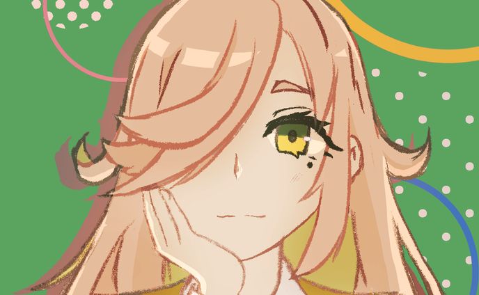 バストアップキャライラスト