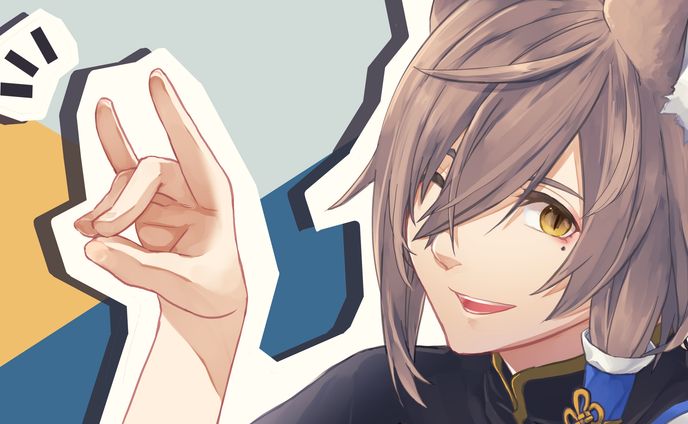 Vtuber header illustration