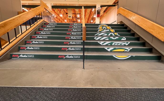 Avis Alaska Sports Complex Stair Graphics