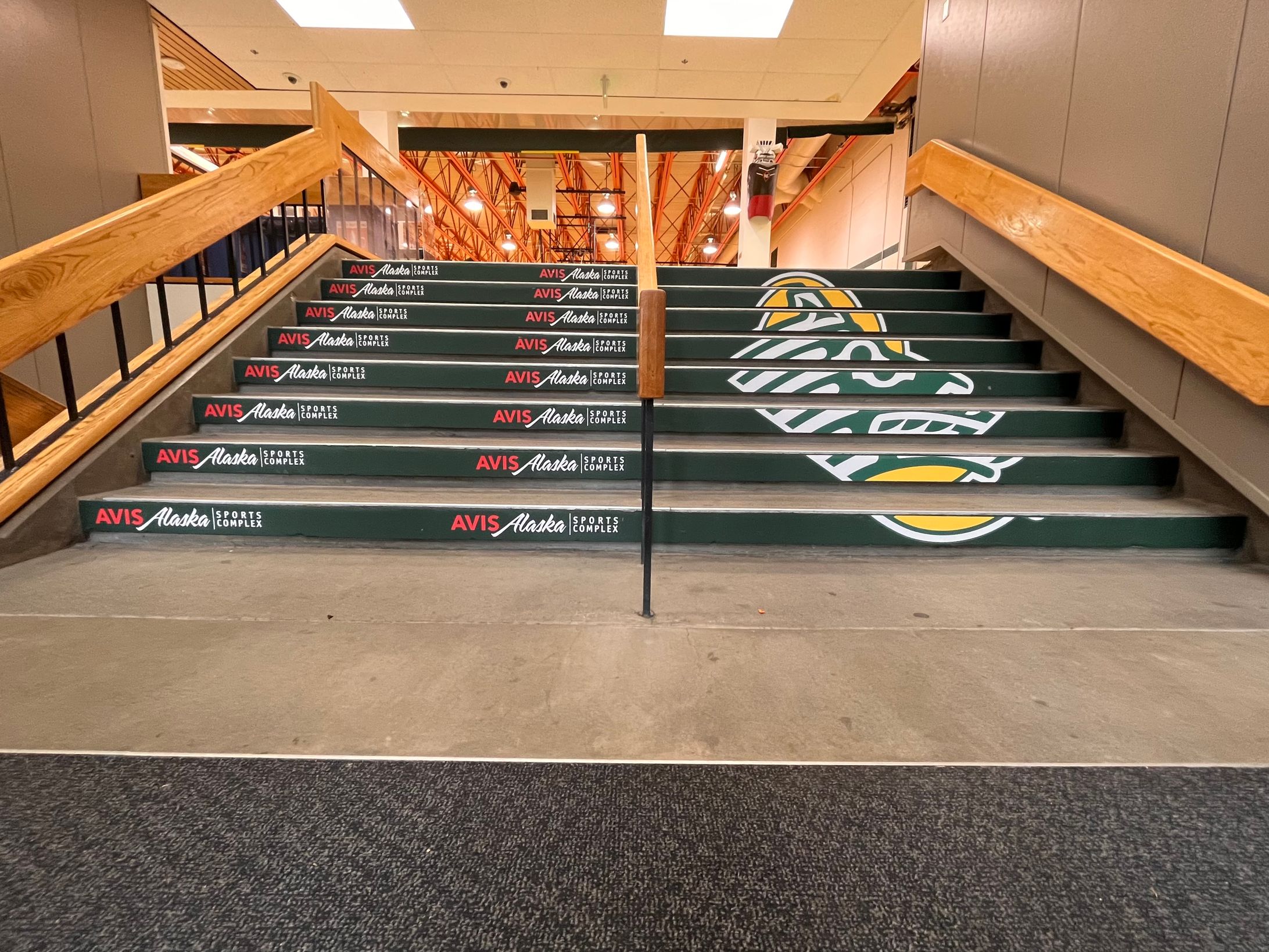 Avis Alaska Sports Complex Stair Graphics-1