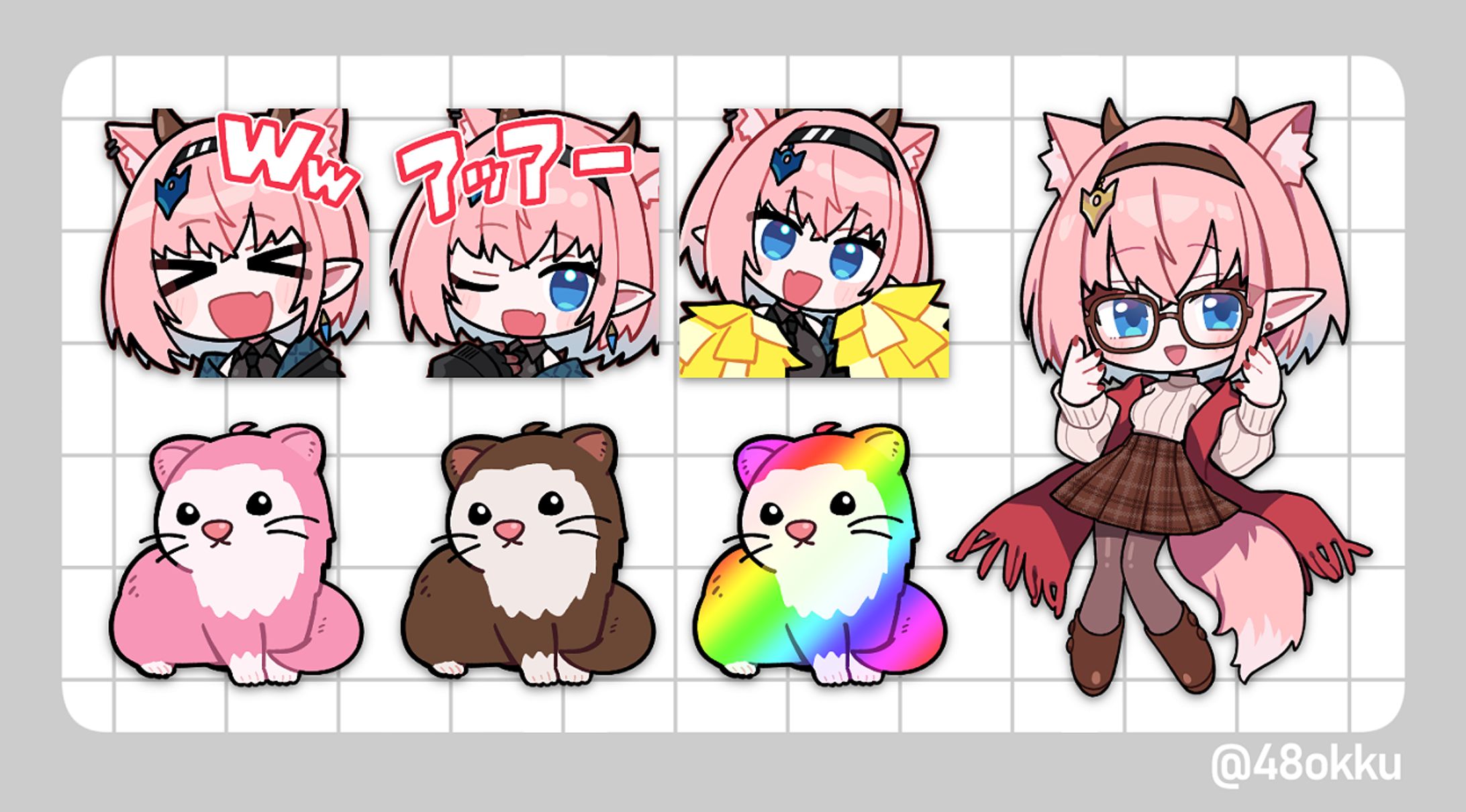 【2026】スタンプ/バッジ/デフォルメイラスト-1