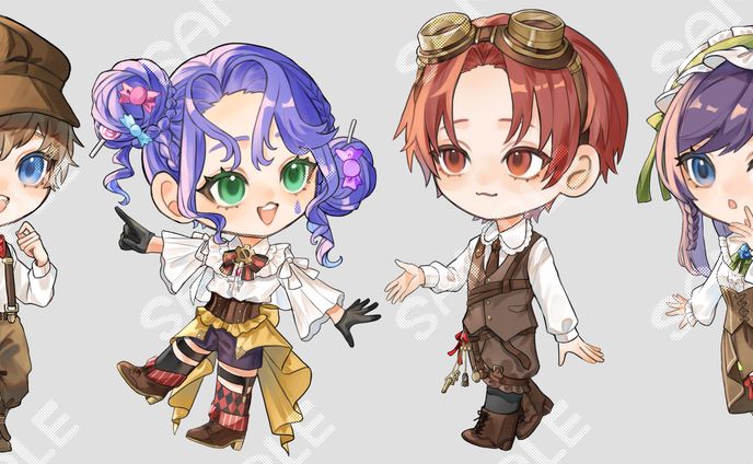 デフォルメ立ち絵 / chibi characters