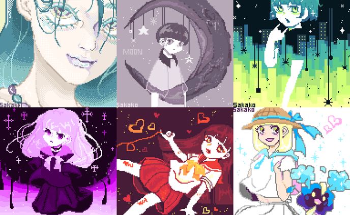 lp制作、gifドット絵