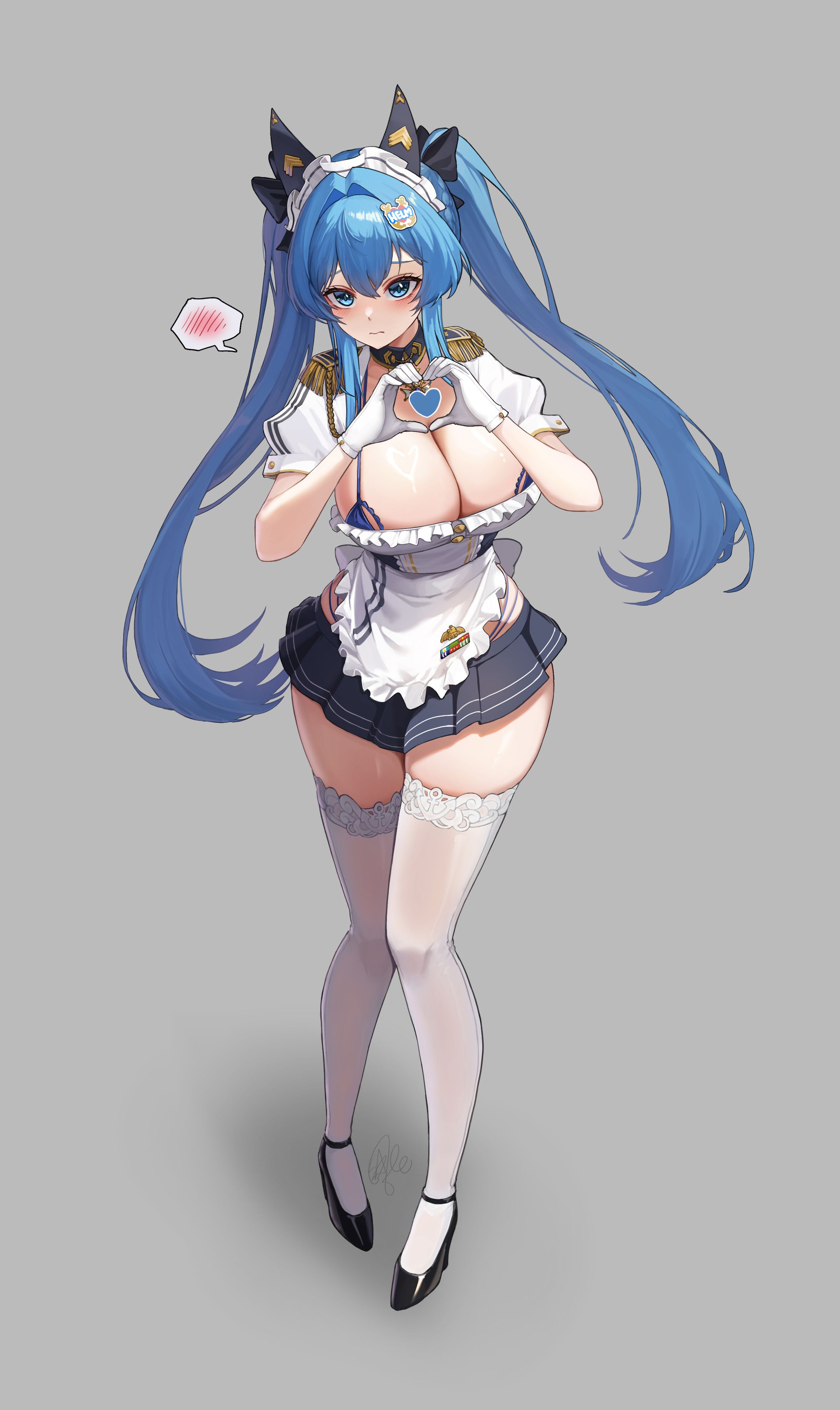 Nikke fanart - Maid Helm-1