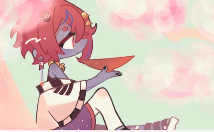 【ループアニメーション】藍上桜華様/ファンアート