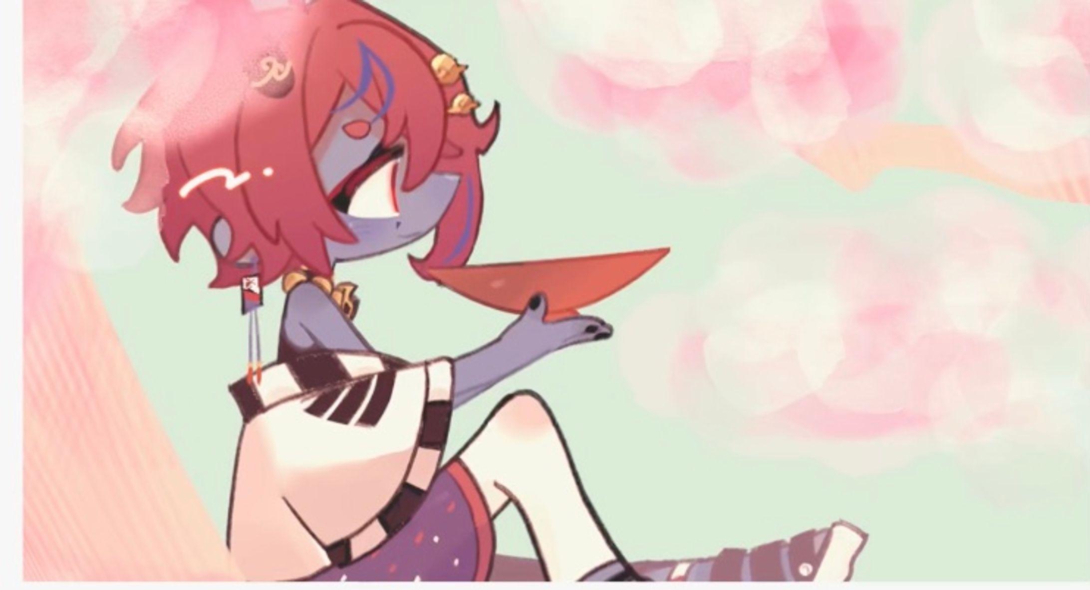 【ループアニメーション】藍上桜華様/ファンアート-1