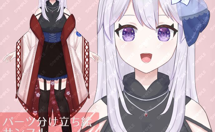 仁科ふがし様 live2D用立ち絵イラスト