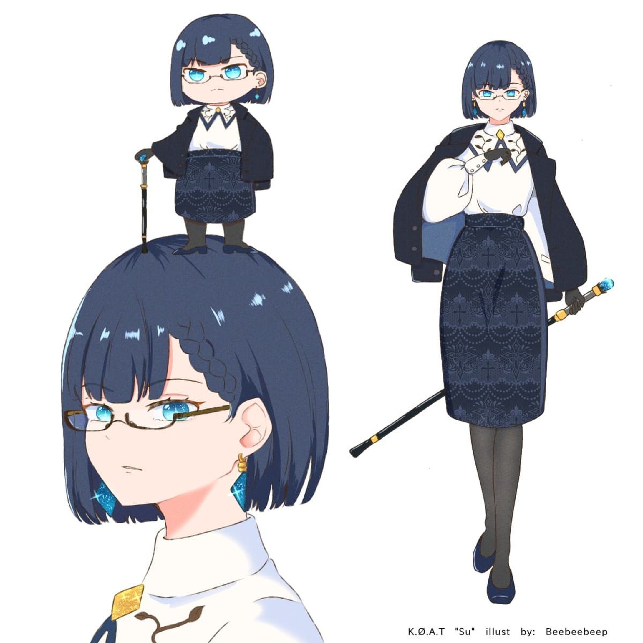 "I was created to protect the both of you" -Su

Meet my OC "Su". She's an unbreakable doll created by Eini. In the past era, she's the guardian of Edelweiss twins. Her ability is to negate magic and fight purely with raw strength. She also have a sword cane which contain infinite threads to trap her enemies. People called her "the blue empress"
.
.
.
.
#illustration #art #digitalart #originalcharacter #conceptart #characterdesign #beepblopocs #visualart #ibispaintx #artoninstagram #artistsoninstagram-1