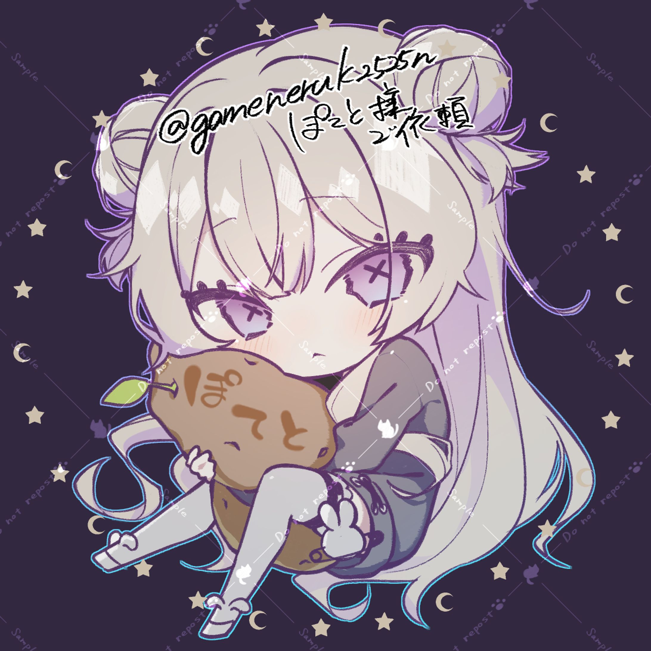 アイコン用イラスト｜ぽてと様ご依頼-1