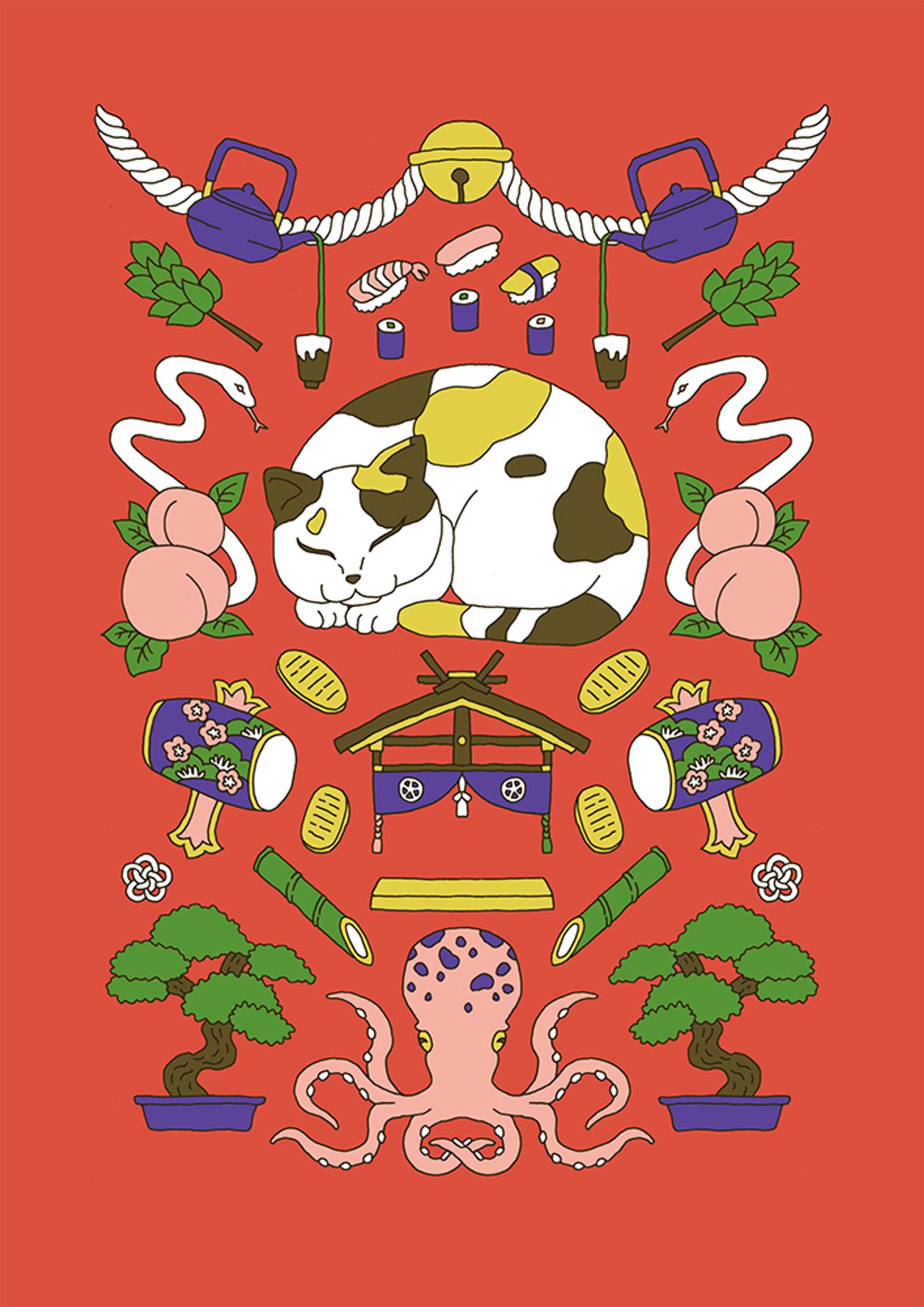 オリジナル作品／来福-1