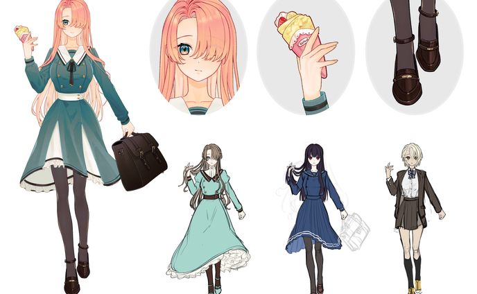立ち絵 女性 2019~2025年制作【全4点】