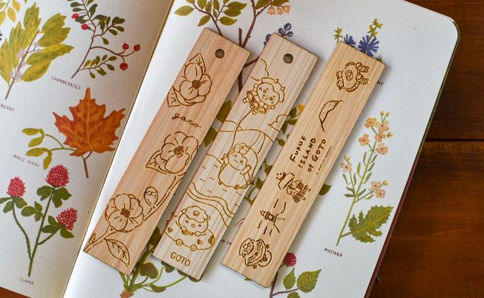 木製ブックマーカー