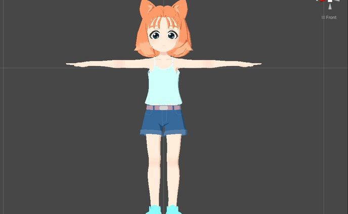 きつねのそらちゃんの3Dモデルです