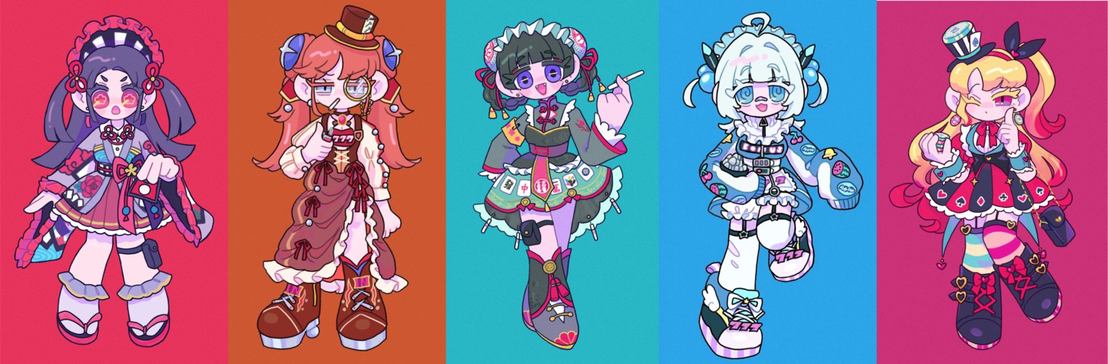 【個人制作】ギャンブルをテーマにしたキャラクターデザイン-1