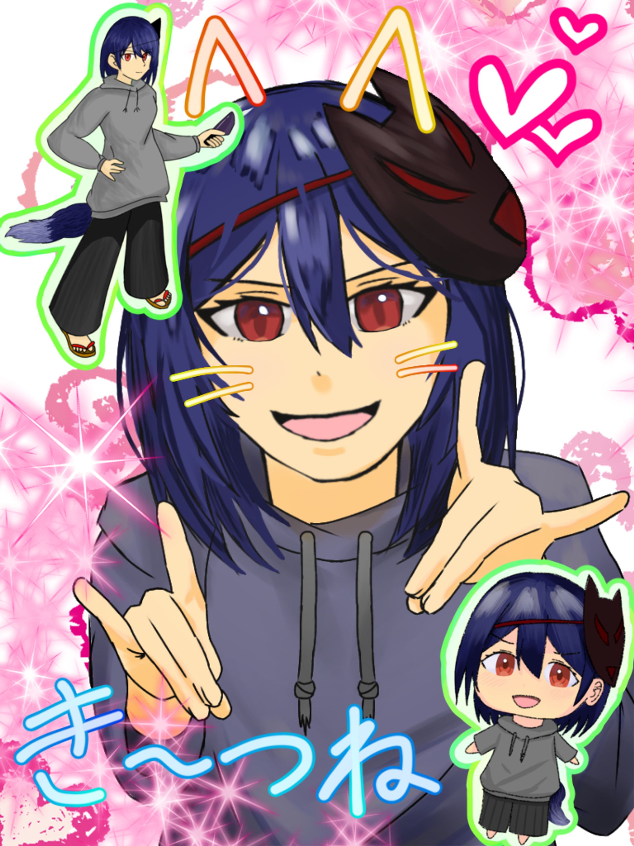 平成プリ風詰め込みイラスト-1