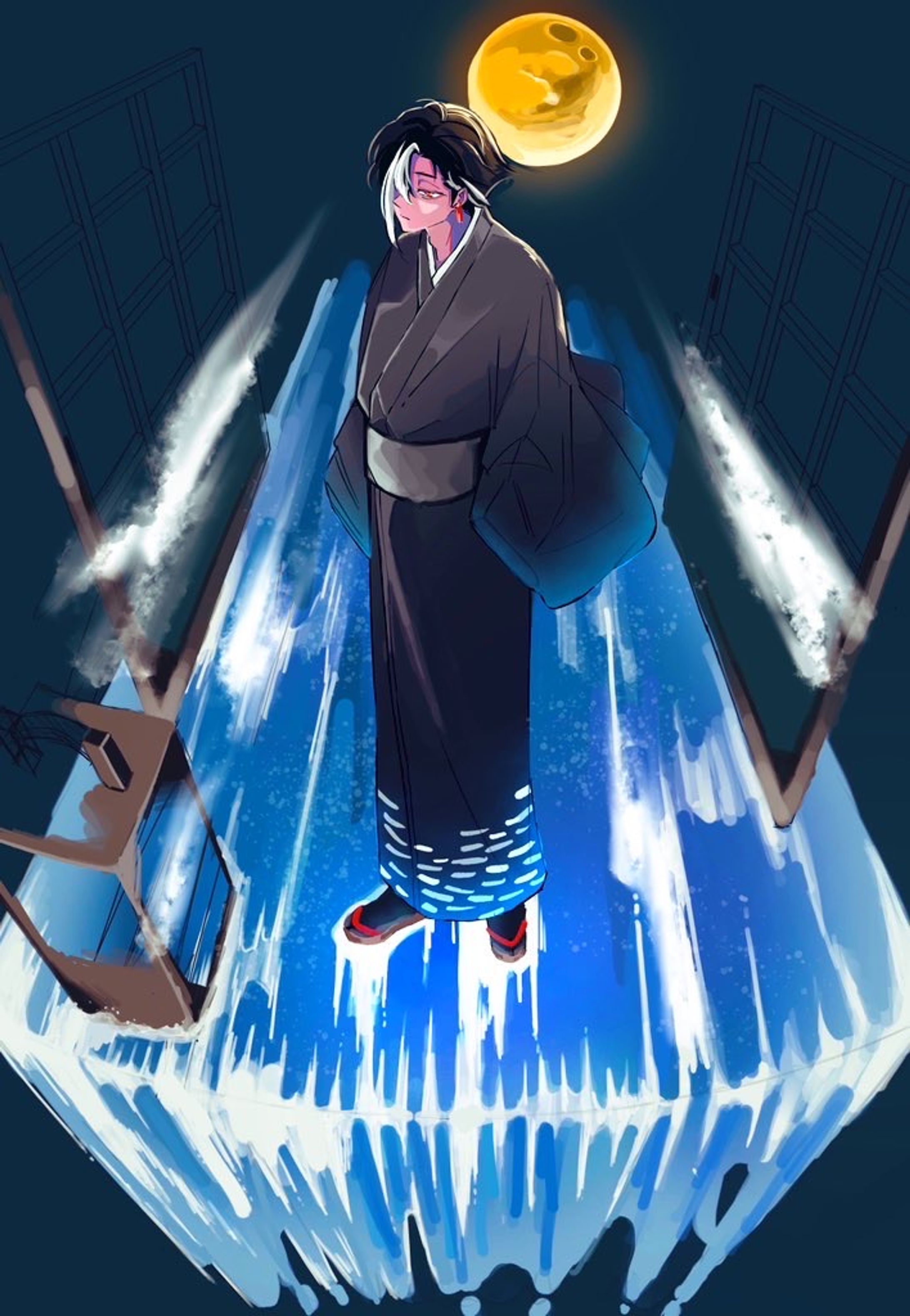 立ち絵/キャラクターデザイン/一枚絵/全身、半身イラスト-1