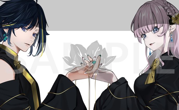 【Work】水嶺カイ様/ネバーフィクション 歌ってみたイラスト担当