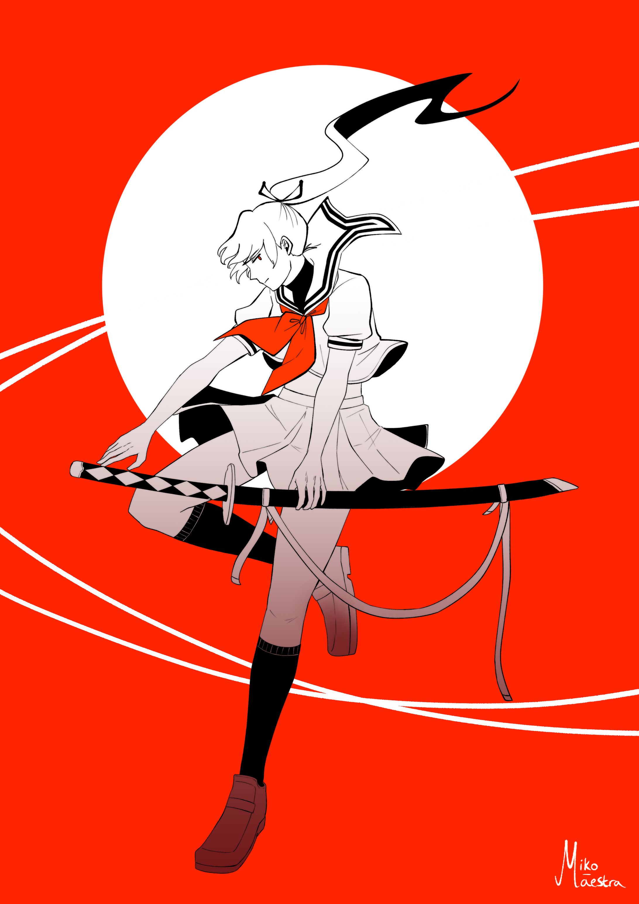 Samurai School Girl-1