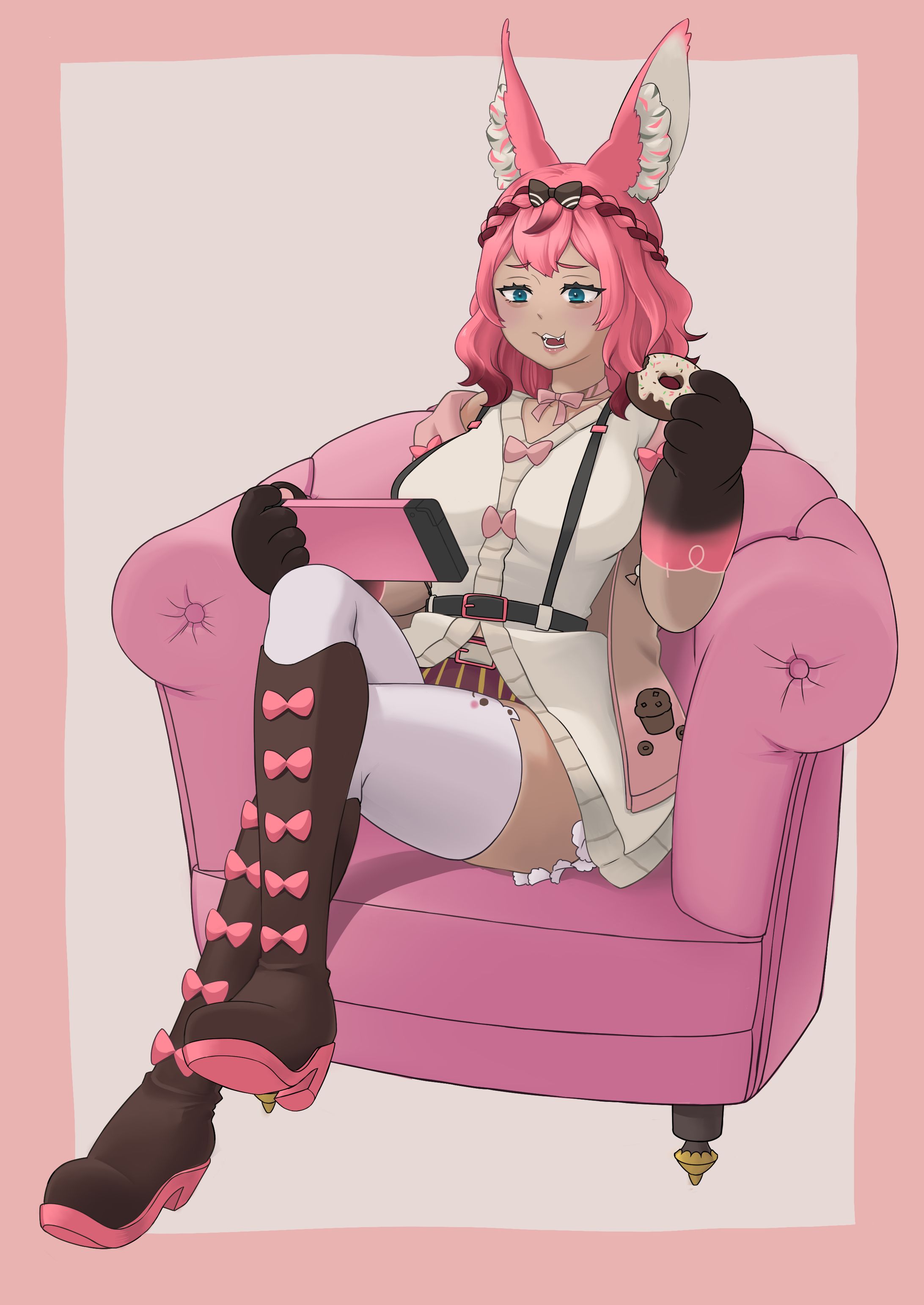 スイーツ好きなうさぎの女の子-1