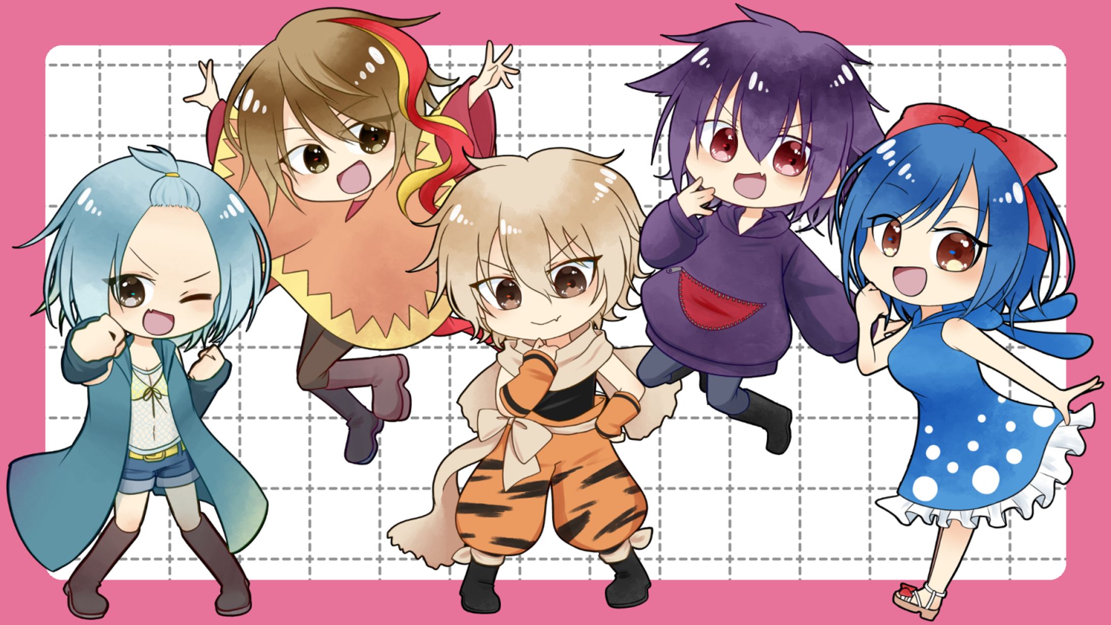 【SDイラスト】ポケモン擬人化-1