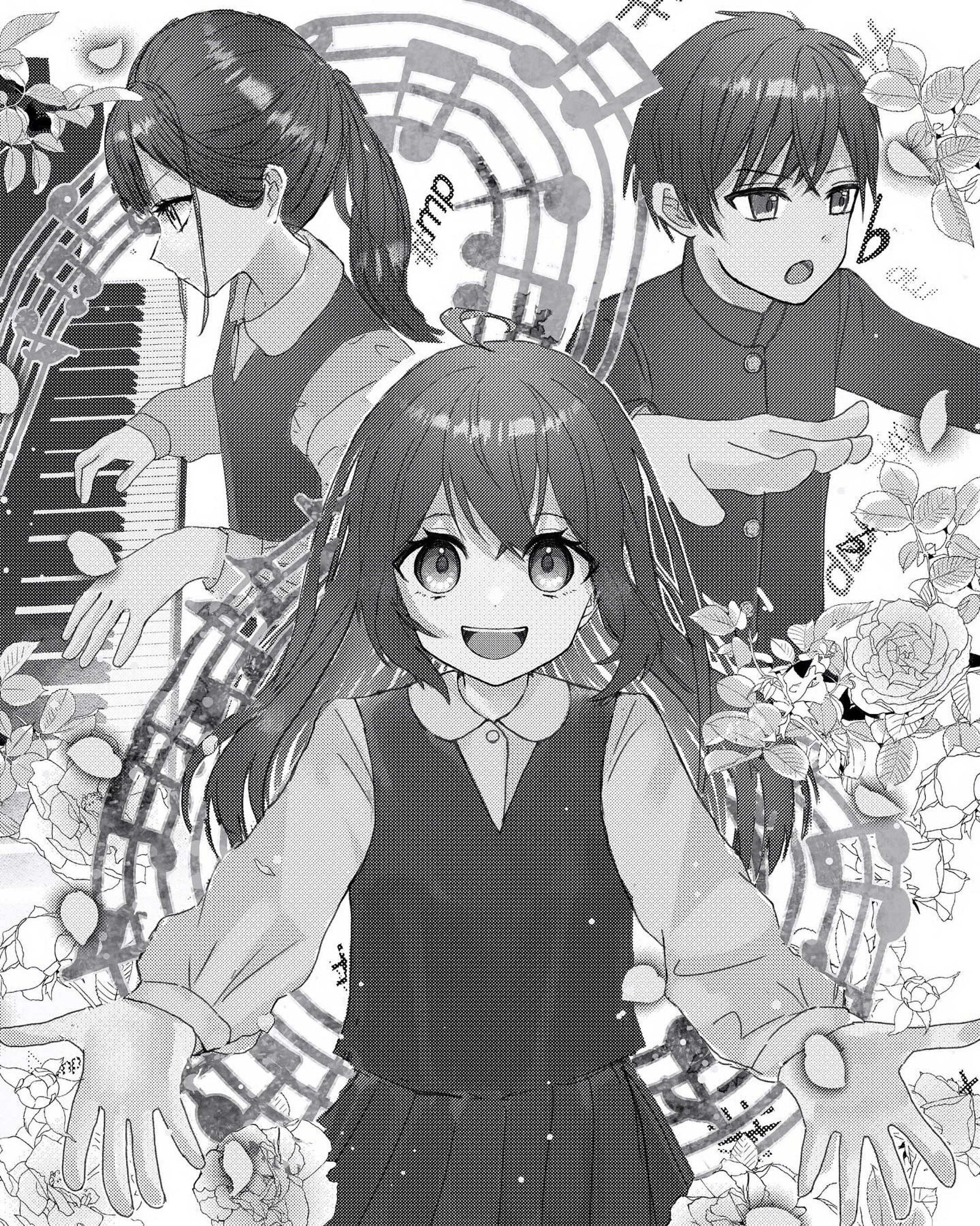 漫画風イラスト/オリジナル/合唱コンクールイメージ-1