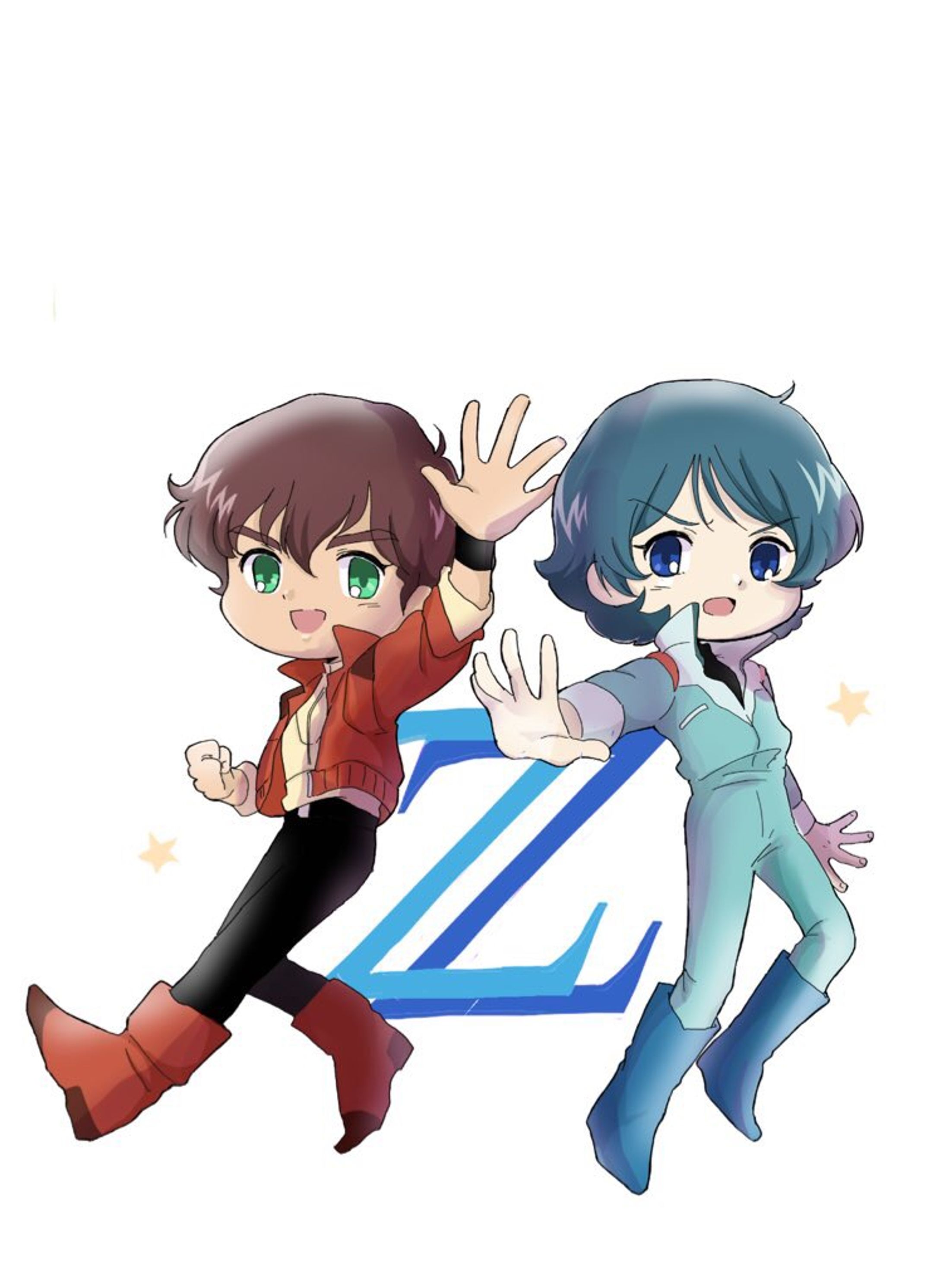 カミーユ&ジュドー(Zガンダム、ガンダムZZ) カミーユ&ジュドー(Zガンダム、ガンダムZZ)