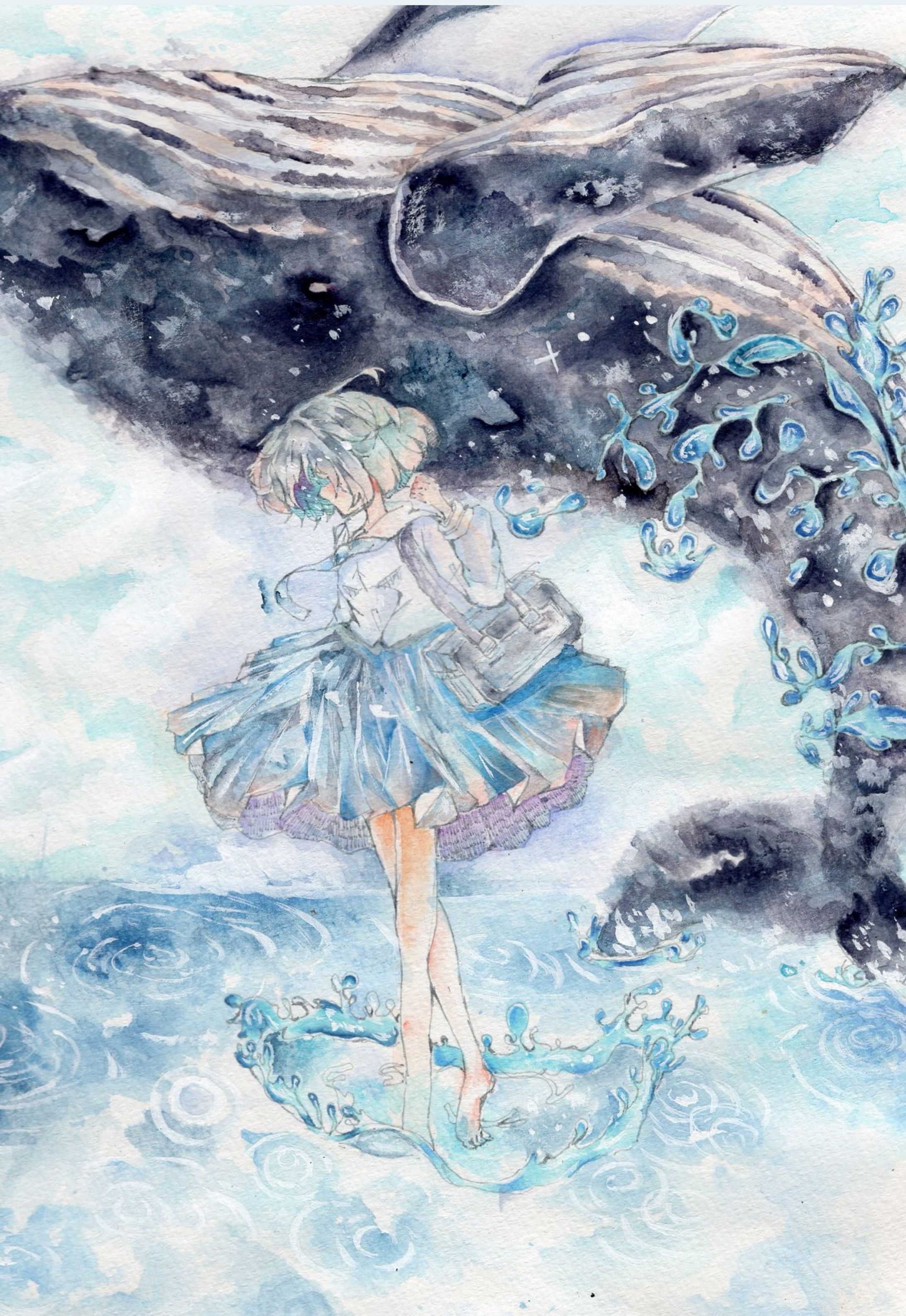 【水彩イラスト】座礁-1