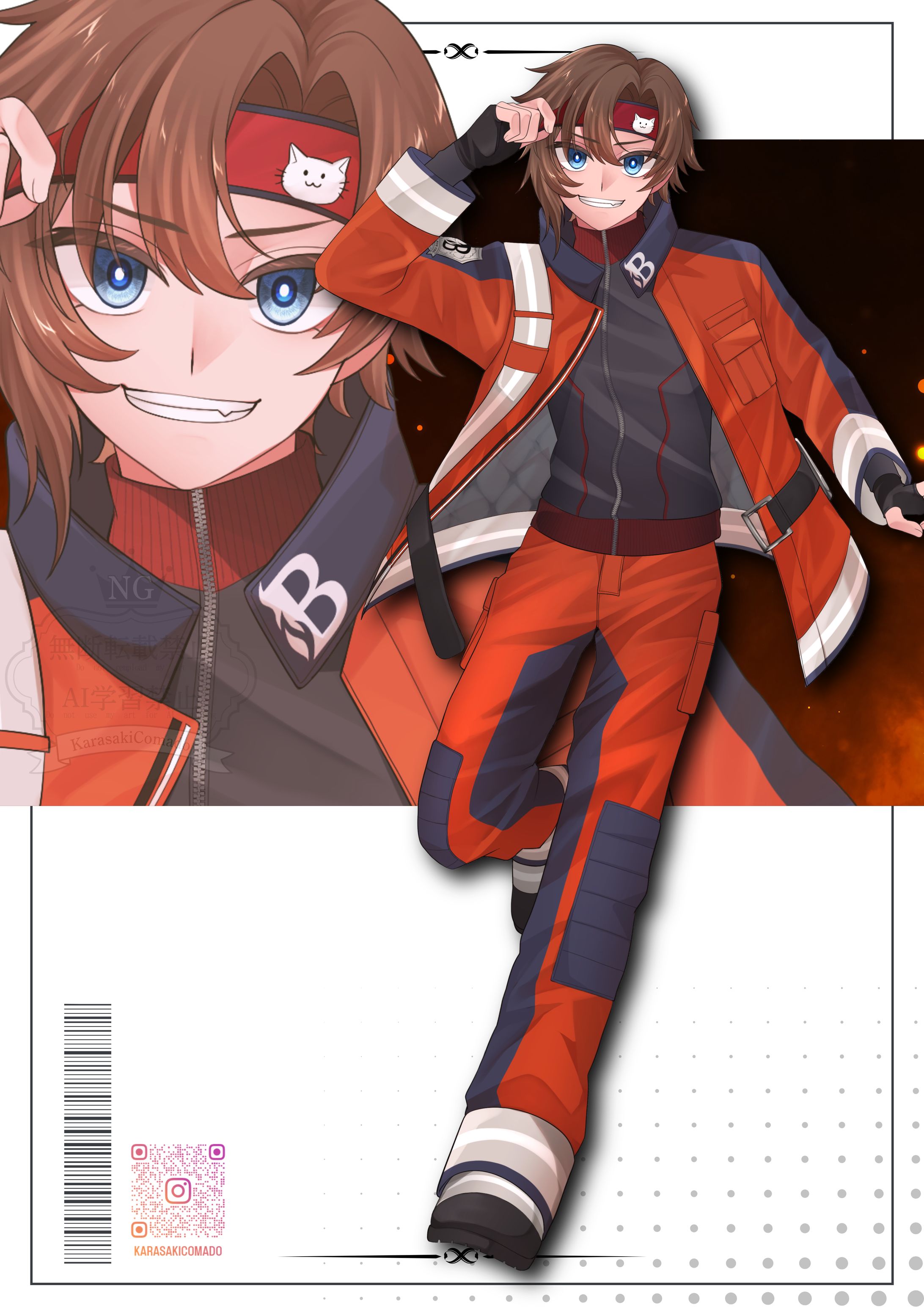 TRPG『B'ASH』 立ち絵イラスト-1