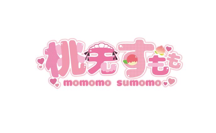 オリジナル/桃がモチーフなロゴ