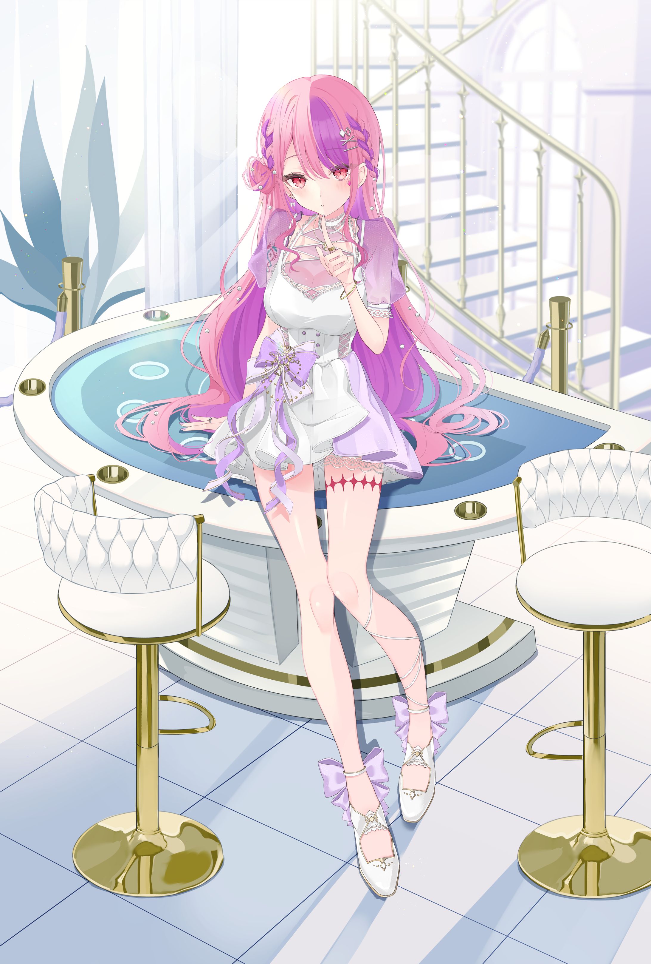 〖works〗桜ノ宮レイ様 新衣装キービジュアルイラスト-1