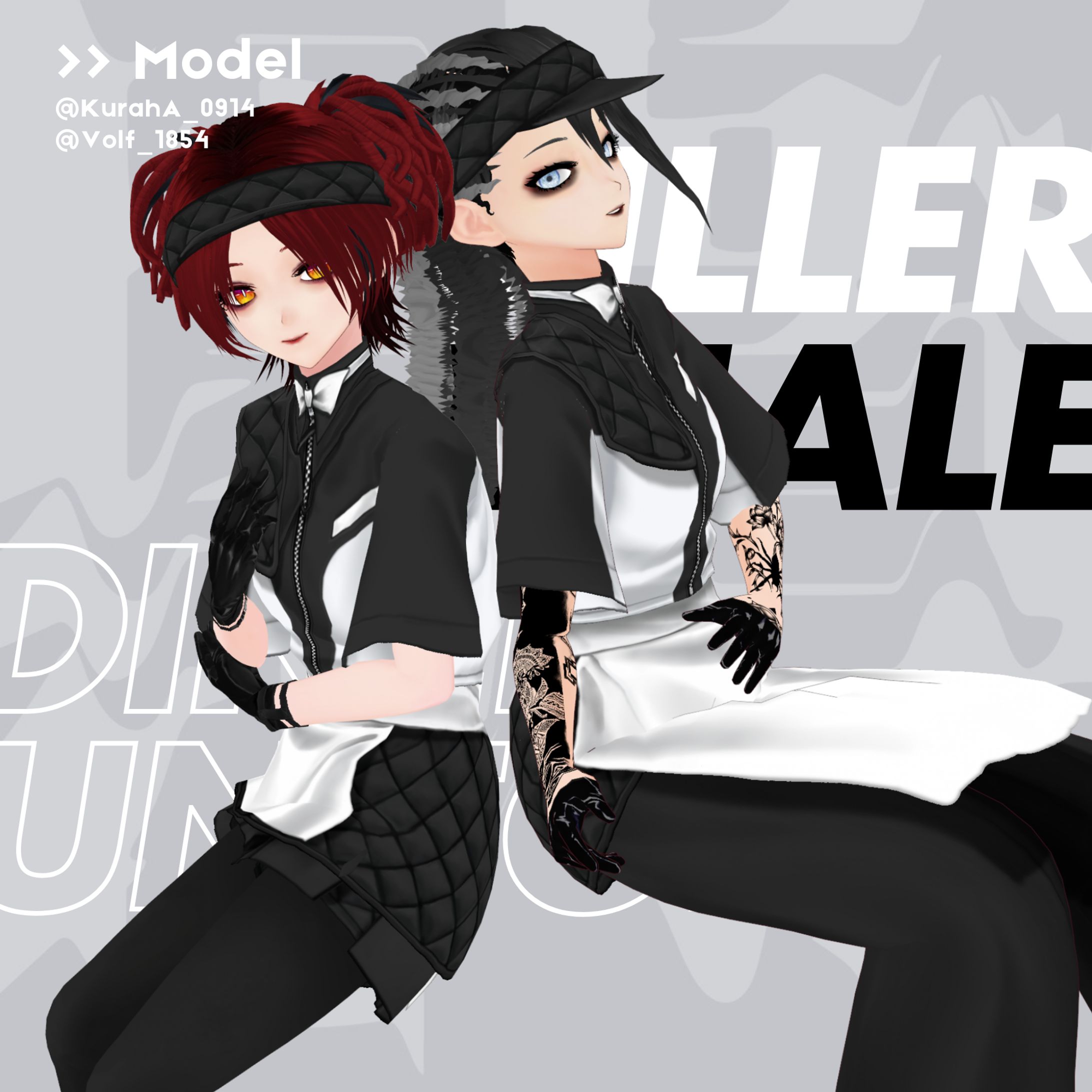 【モデル】killer whale diner uniform ⚠️ 流血表現-1