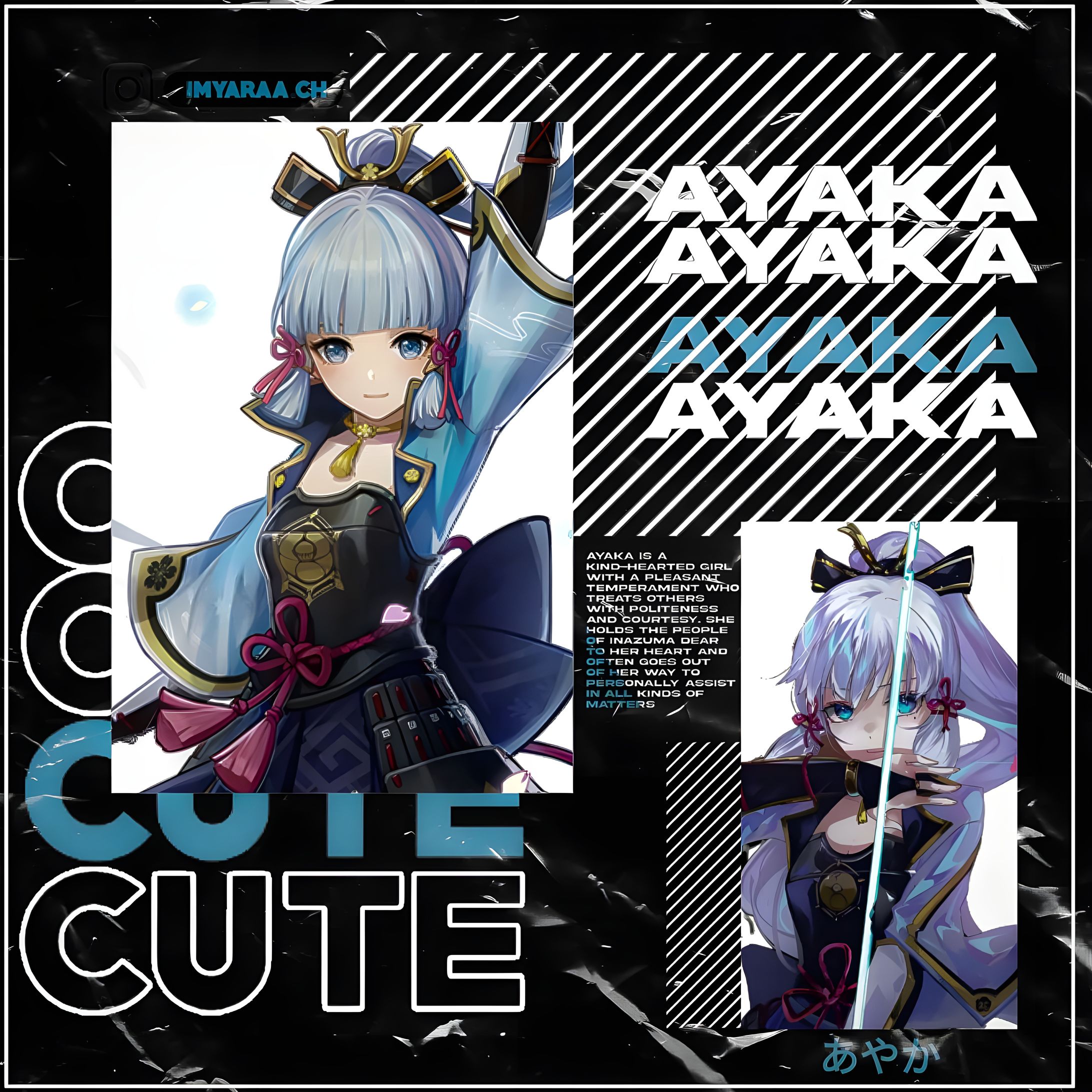 [Sweater Anime Design] Kamisato Ayaka - Genshin Impact-1