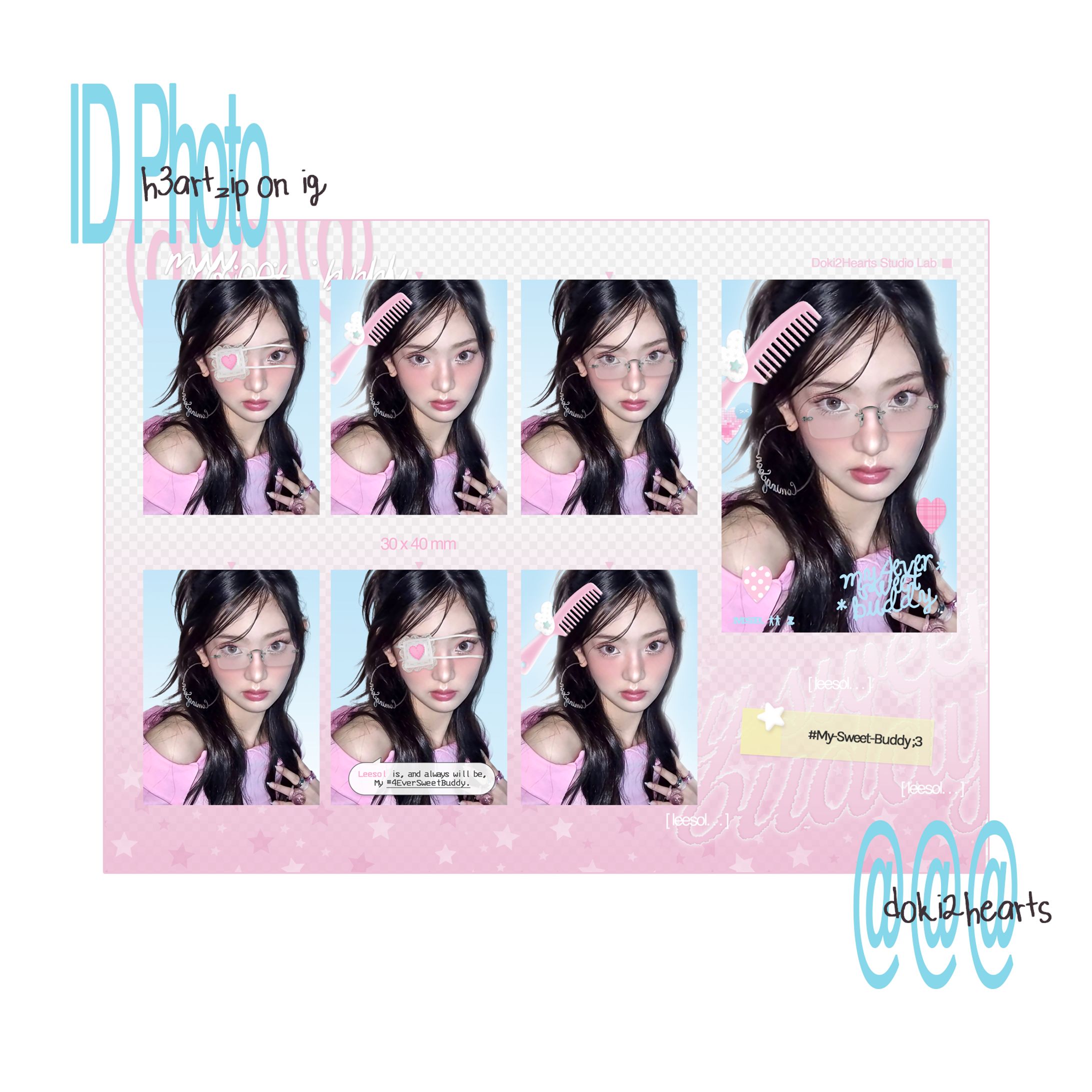 [commercial - doki2hearts] ID Photo Design-1