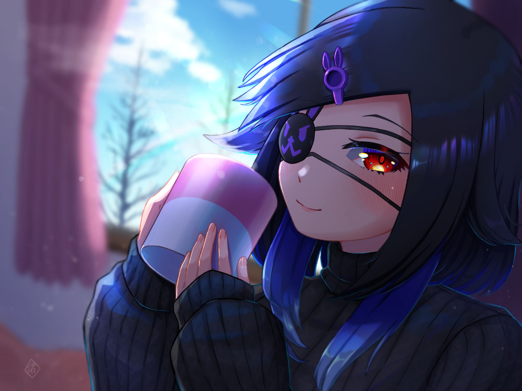 ギャルゲ塗り系イラスト-1