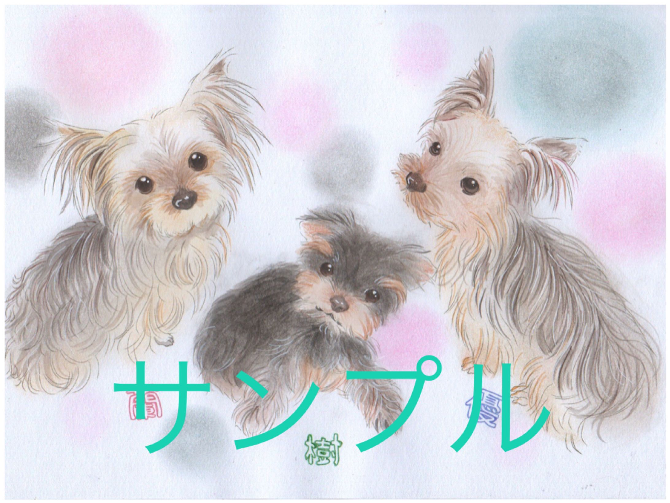 ペット似顔絵-1