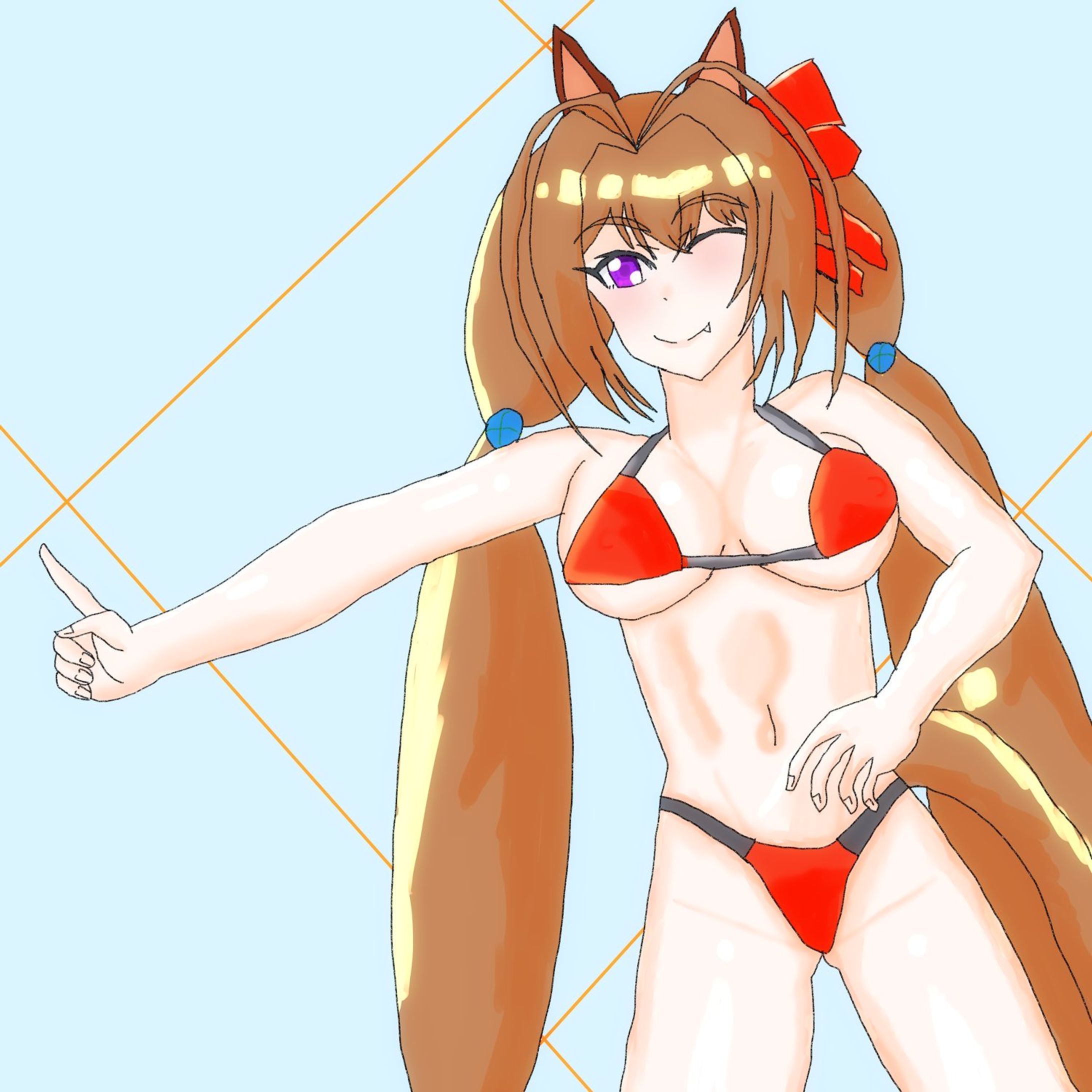 ウマ娘ダイワスカーレットマイクロビキニ-1