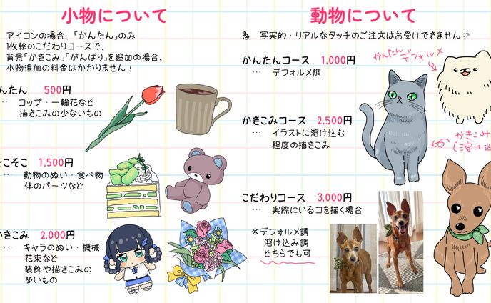 小物・動物について