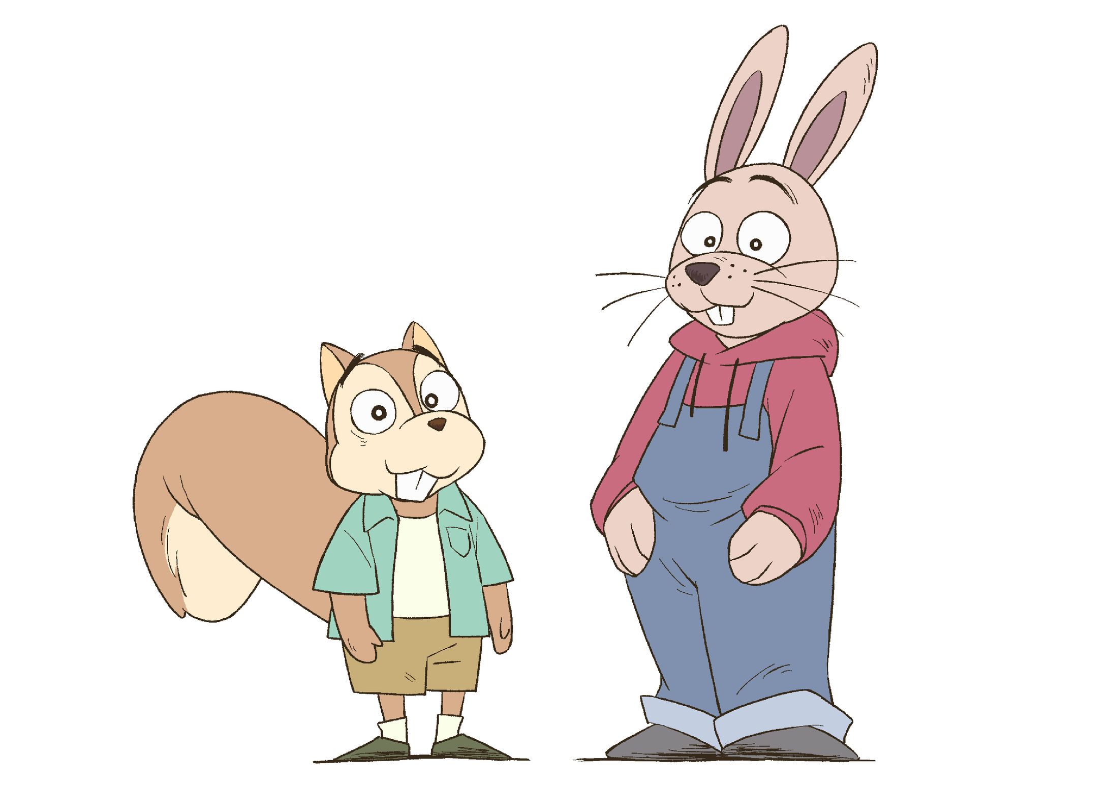 リスとウサギ-1