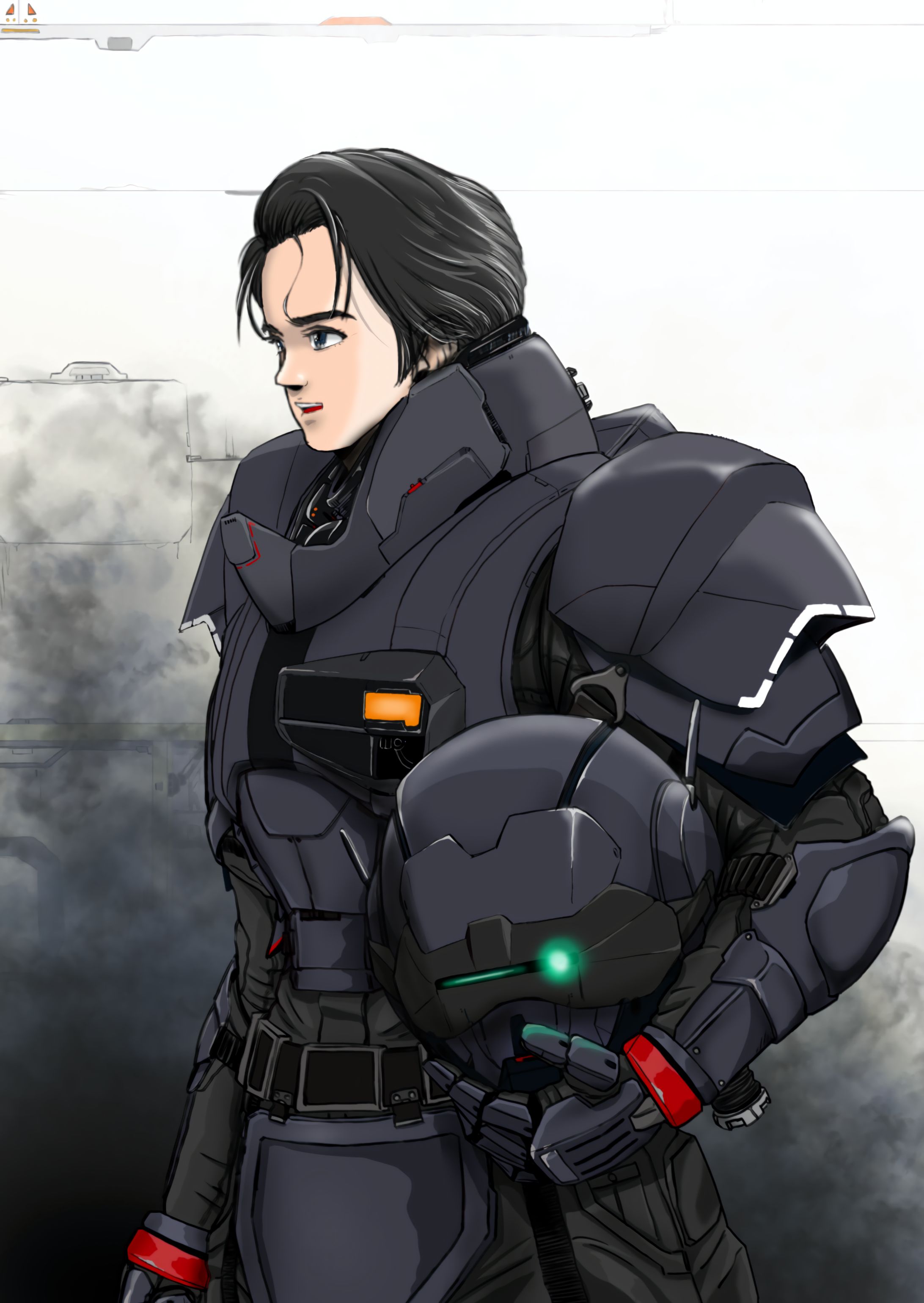 【装画･装丁】本格SF・スペースオペラ小説装画サンプル-1