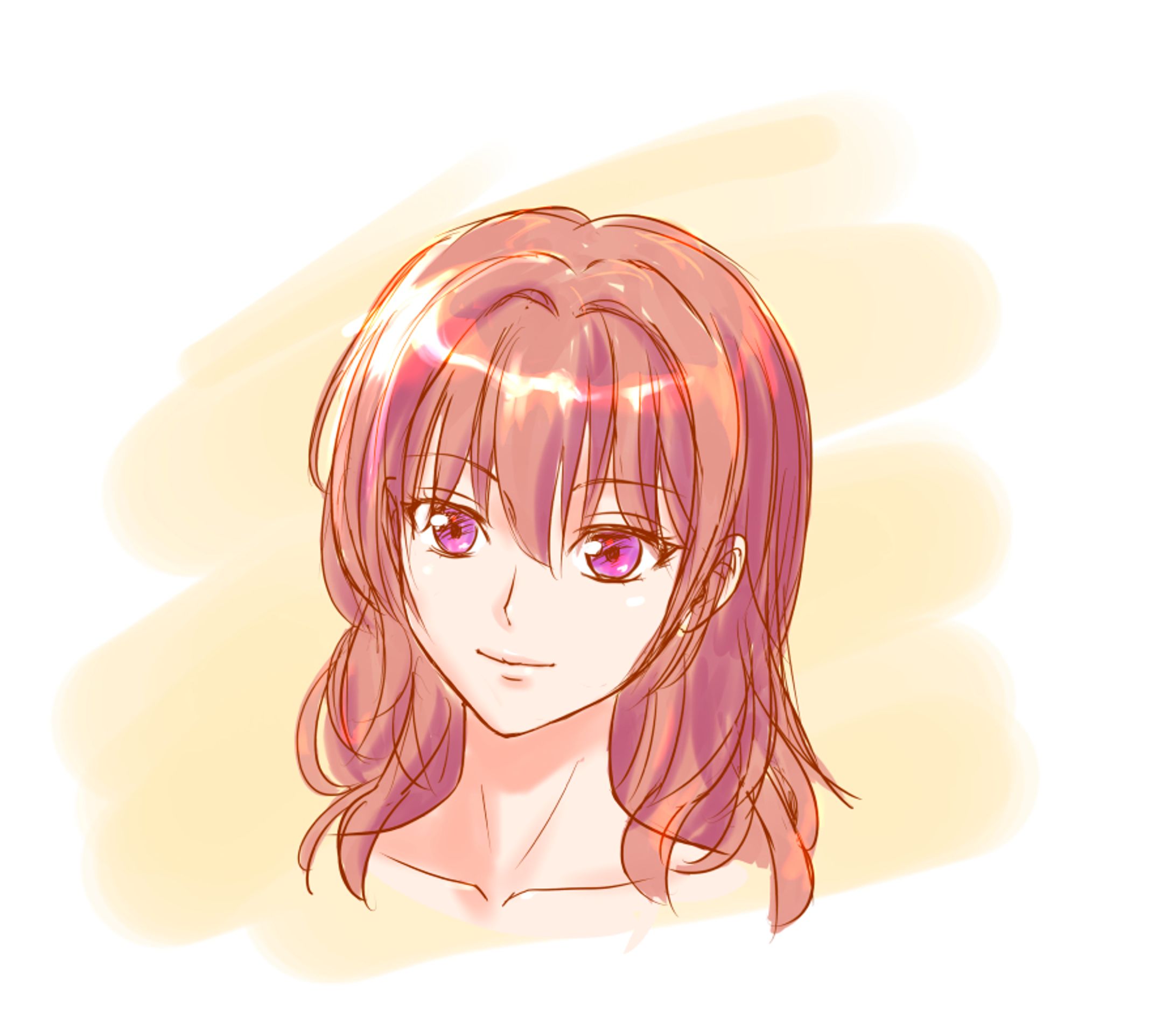 女性キャラ習作(オリジナルキャラ)-1