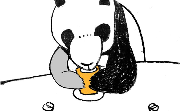 パンダとコーヒー