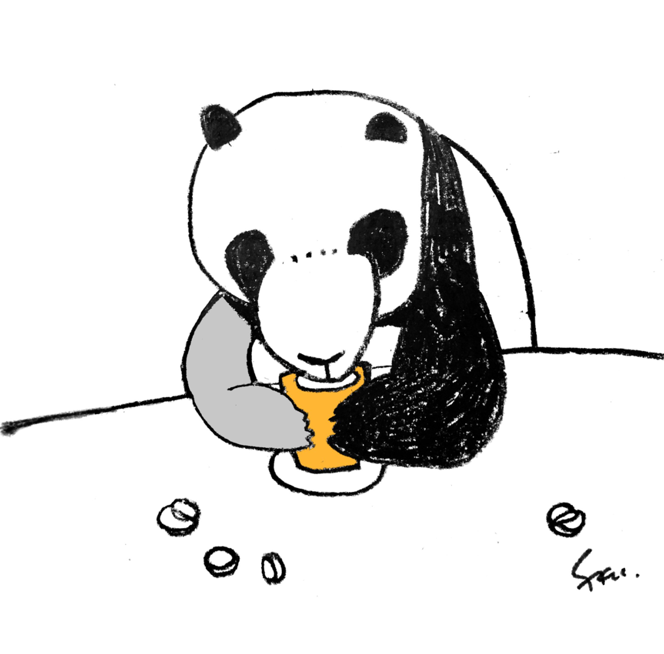 パンダとコーヒー-1