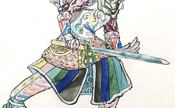 #illustration #artwork #鎧武者 #極彩色