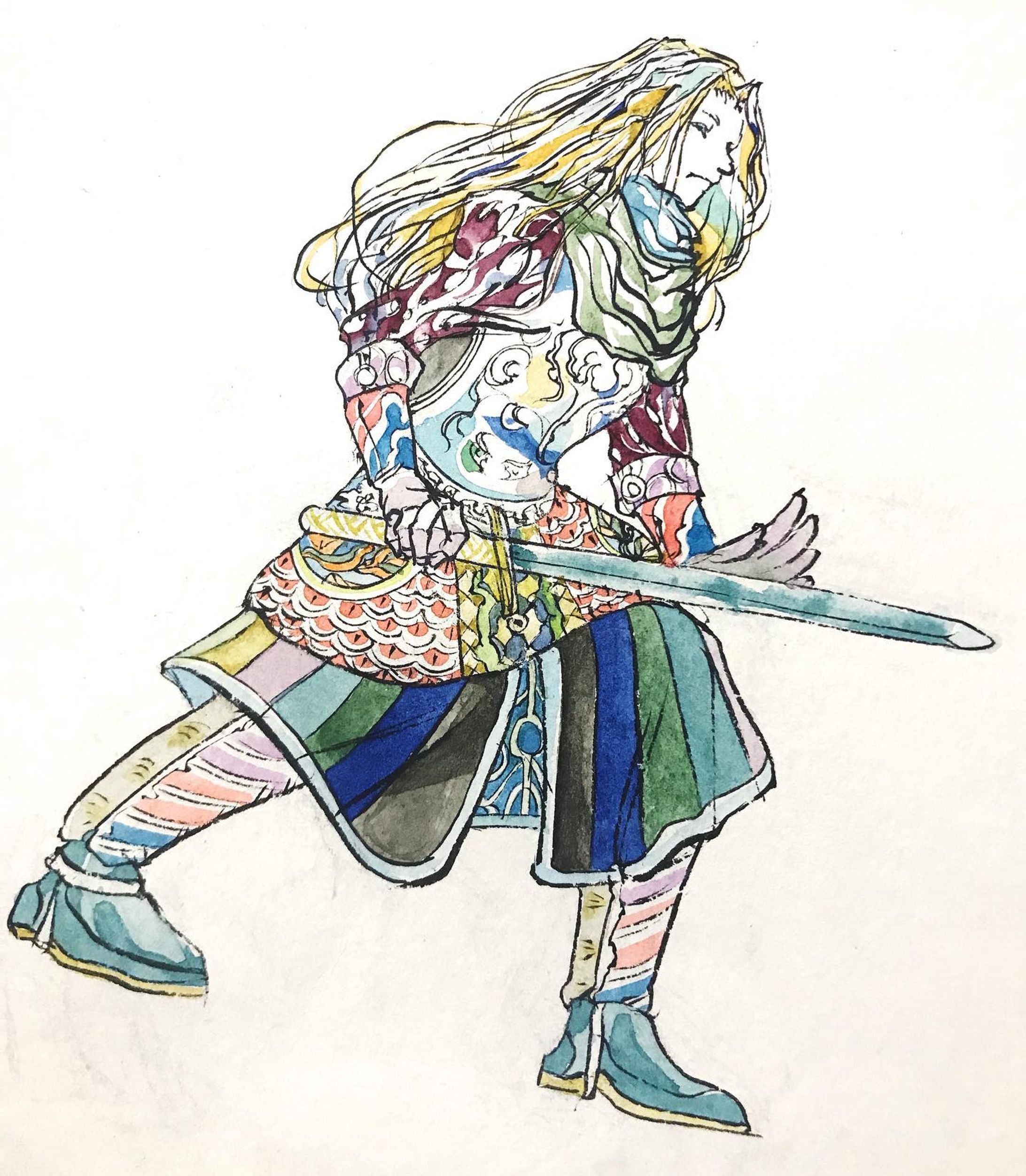 #illustration #artwork #鎧武者 #極彩色-1