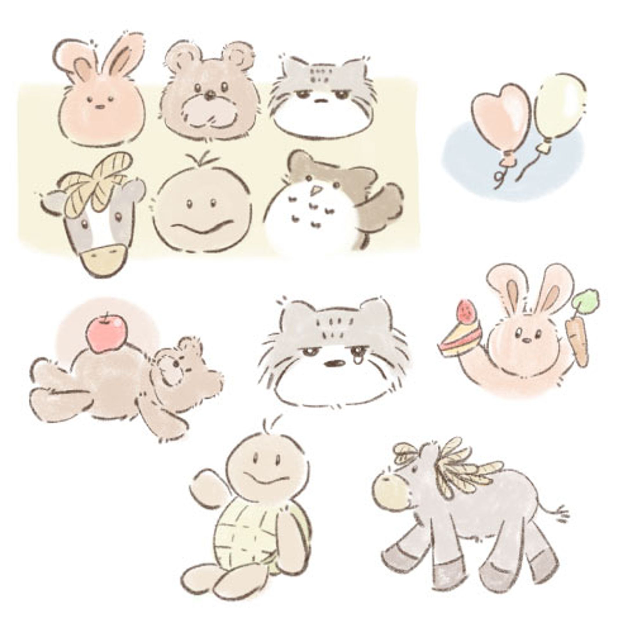 イラストテイスト_色鉛筆アニマル-1
