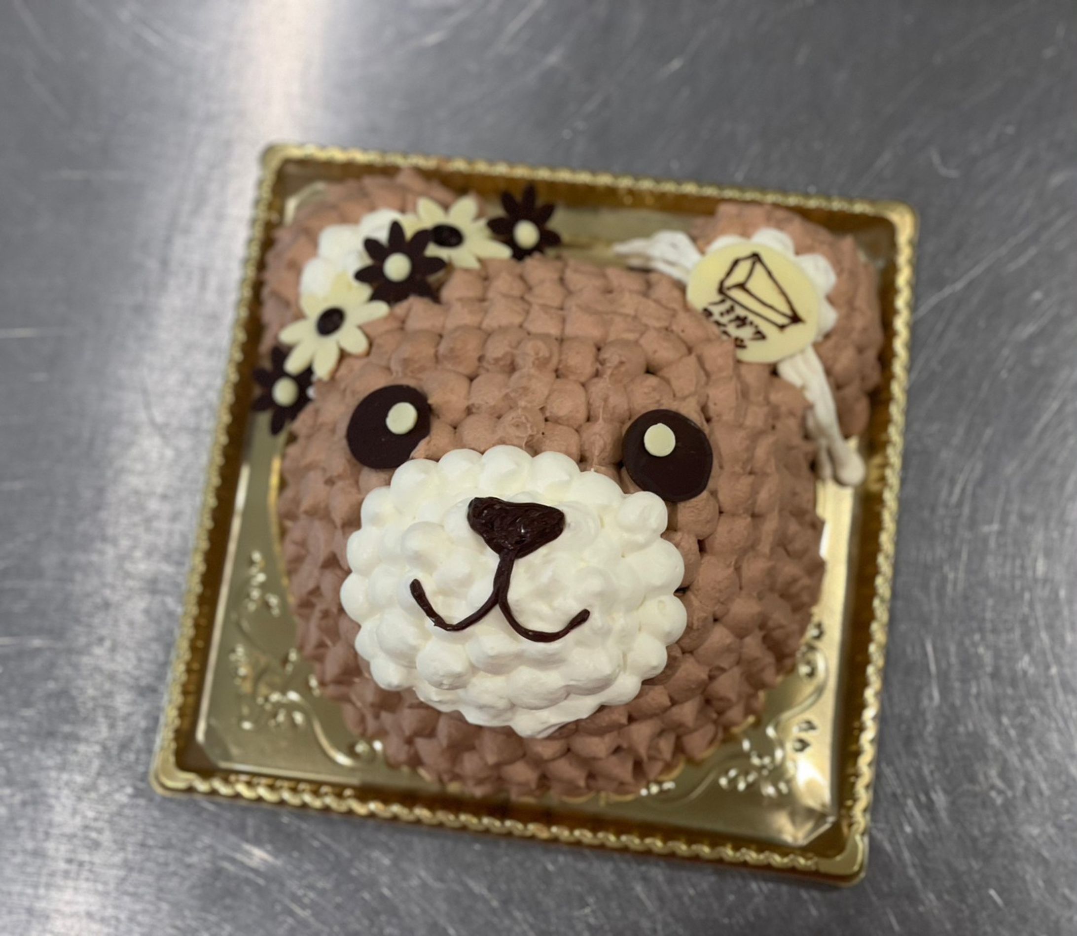 クマさんケーキ（ノミガワスイーツロゴ入り）-1