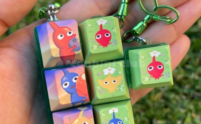 Pikmin fidget keyrings