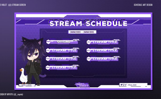 Vae Violet - Stream Overlay and Branding